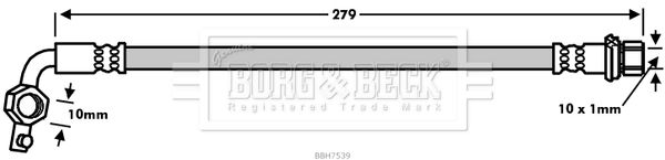 BORG & BECK Pidurivoolik BBH7539